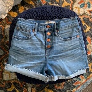 MADEWELL High-Rise Denim Shorts